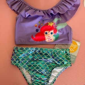 Disney Ariel Two-Piece Swimsuit for Baby!! Brand New!!